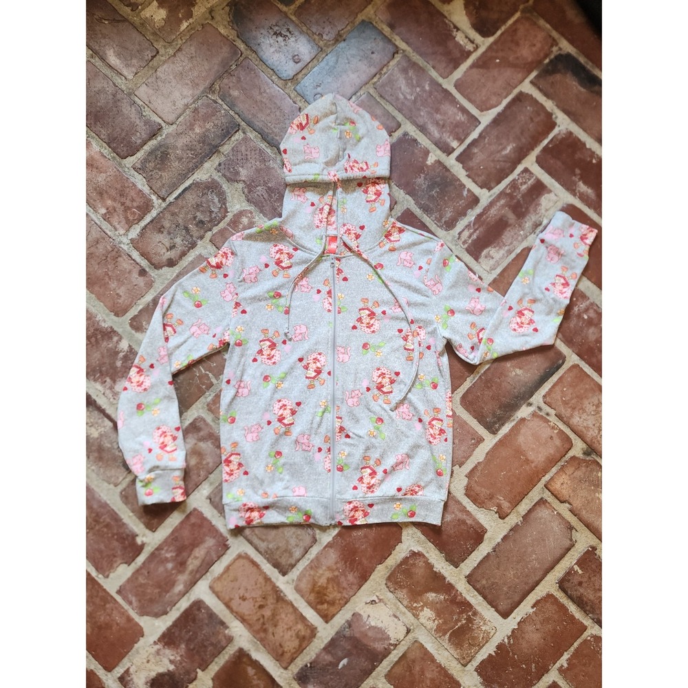 🍓 Strawberry Shortcake Gray Hoodie - SZ Small NWOT
